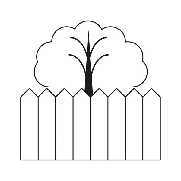 Kerti Kerítés Ikon Vektor Illusztráció Eps Stock Kép — Stock Vector