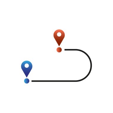 Minimum simgeyi iğne ile hareket ettirdim. Vektör çizimi. EPS 10. Stok resmi.