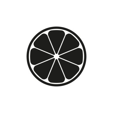 Limon ikonu. Vektör çizimi. EPS 10. Stok resmi.