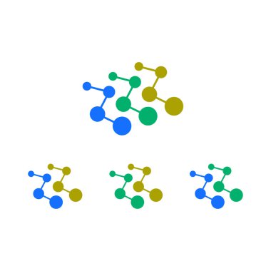 Teknoloji logosu. Vektör çizimi. EPS 10. Stok resmi.