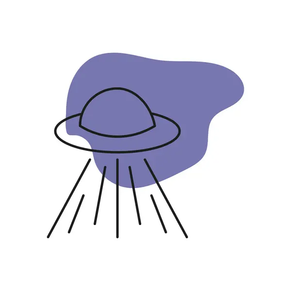 Ufo Έννοια Icon Ufo Σύμβολο Σχέδιο Από Διάστημα Εικονογράφηση Διανύσματος — Διανυσματικό Αρχείο