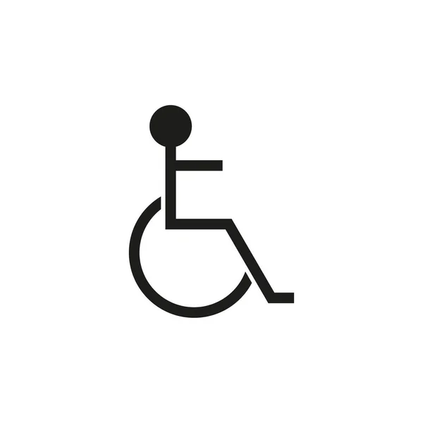 Disabled Handicap Icon Vector Illustration Eps Stock Image — Stock Vector