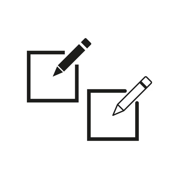 Modifier Icône Icône Crayon Icône Inscription Illustration Vectorielle Eps Image — Image vectorielle