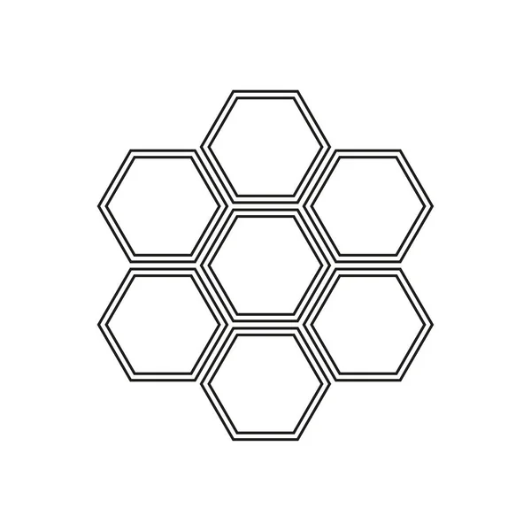 Honeycomb Ikonen Vektorillustration Eps Stockbild — Stock vektor