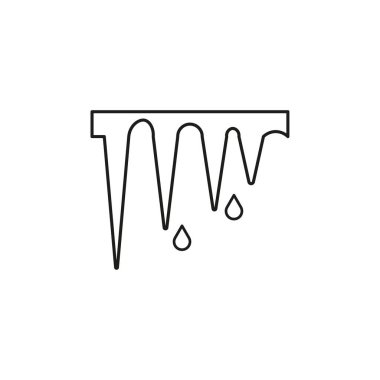 Çözünen çizgi simgesi. Vektör çizimi. EPS 10. Stok resmi.