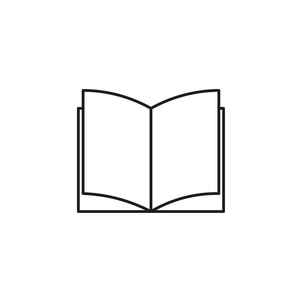 Icona Della Linea Del Libro Icona Del Concetto Lettura Simbolo — Vettoriale Stock