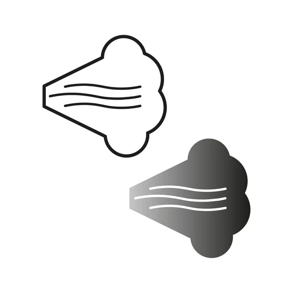 Air Spray Cloud Icon Aerosol Deodorant Icon Aerography Fog Icon — Stock Vector
