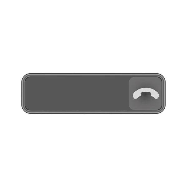 Botón Para Terminar Llamada Ilustración Vectorial Eps Imagen Stock — Archivo Imágenes Vectoriales