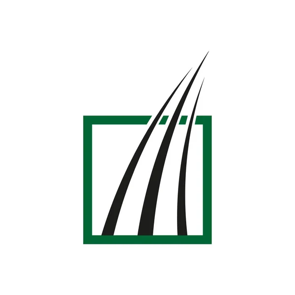 Logotipo Financeiro Tom Verde Ilustração Vetorial Eps Imagem Stock — Vetor de Stock