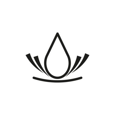 Kan damlası ikonu. Vektör çizimi. Eps 10. Resim yükle.