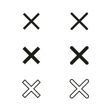 Simgeyi kapat. Çıkış tabelası ayarlandı. Simge setini sil. Yanlış işaret simgesi seti. Sembol setini sil. Vektör çizimi. Eps 10. Resim yükle.