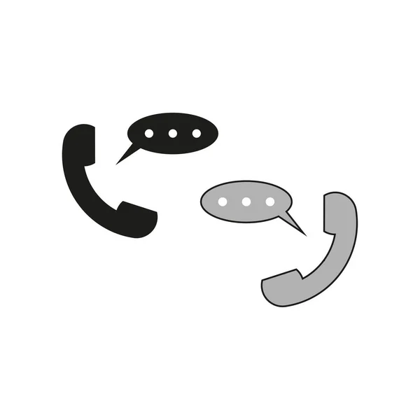 Telephone Receiver Chatting Icon Vector Illustration Eps Stock Image — Stock Vector