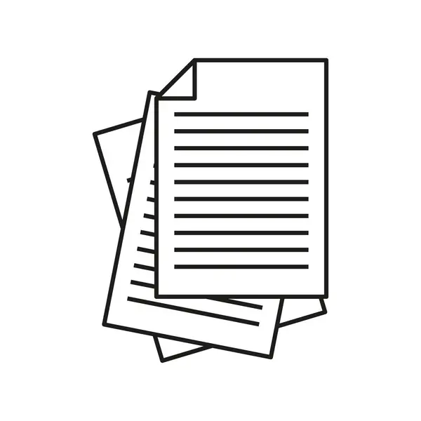 Icône Document Icône Fichier Icône Page Illustration Vectorielle Eps Image — Image vectorielle