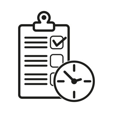 Hızlı servis, basit çözüm. Anket panosu, kayıt konsepti. Proje yönetimi, iyileştirme kontrol listesi. Vektör çizimi. EPS 10. Resim yükle.
