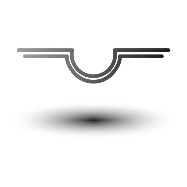 Logo Del Avión Ilustración Vectorial Eps Imagen Stock — Vector de stock