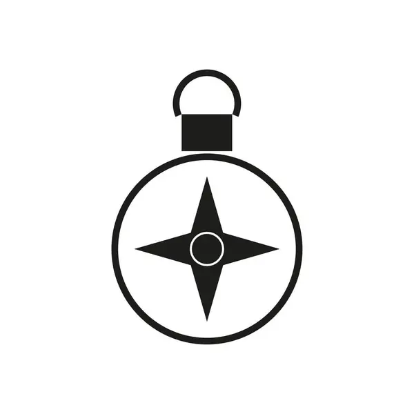 Compass Icon Navigation Symbol Vector Illustration Eps Stock Image — Stock Vector