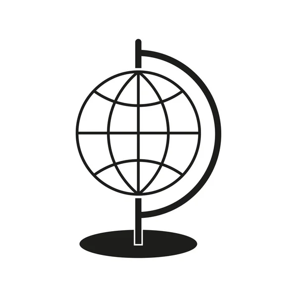 Ikona Globu Ilustracja Wektora Eps Obraz Zapasów — Wektor stockowy