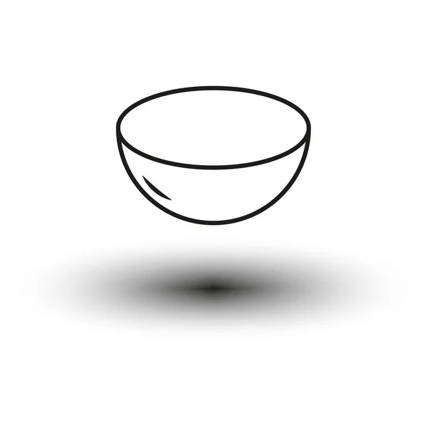 Bowl Icon Vector Illustration Eps Stock Image — Stock Vector