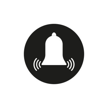 Çan simgesi. Vektör çizimi. EPS 10. Resim yükle.