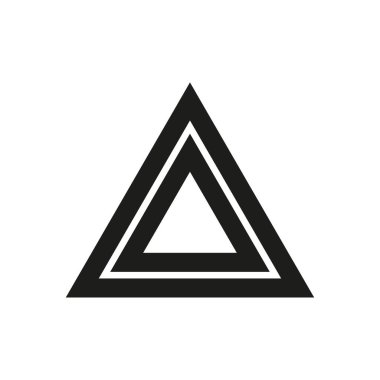 Tehlike ikonu. Üçgen ikonu. Vektör çizimi. EPS 10. Resim yükle.