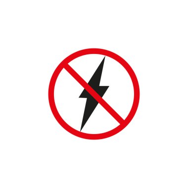 Elektrik yok. Enerji krizi ikonu. Vektör çizimi. EPS 10. Resim yükle.