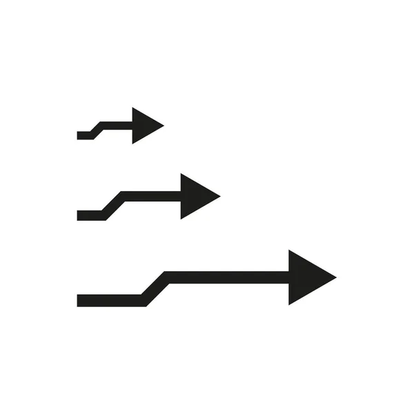 Icono Flecha Ilustración Vectorial Eps Imagen Stock — Vector de stock