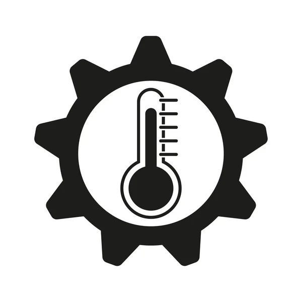 Motortemperatur Symbol Vektorillustration Eps Archivbild — Stockvektor