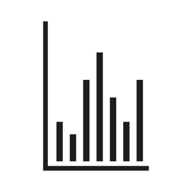 Grafik, grafik simgesi. Vektör çizimi. EPS 10. Resim yükle.