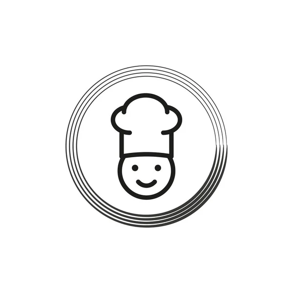 Chef Cook Restaurant Icon Vector Illustration Eps Stock Image — Stock Vector