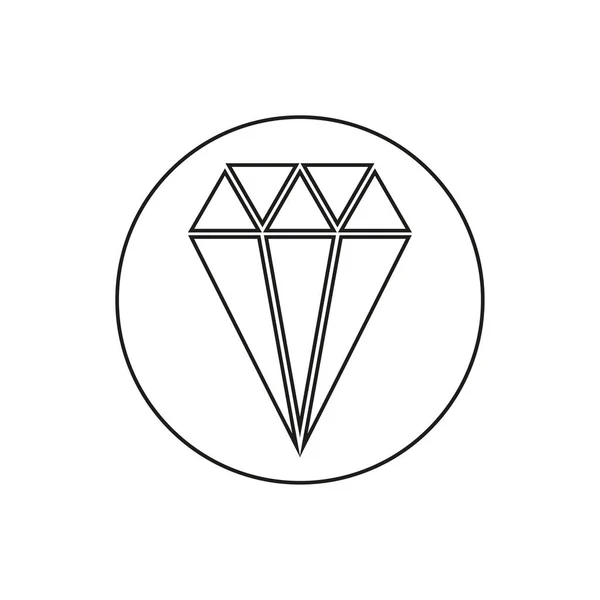Diamant Symbol Vektorillustration Eps Archivbild — Stockvektor