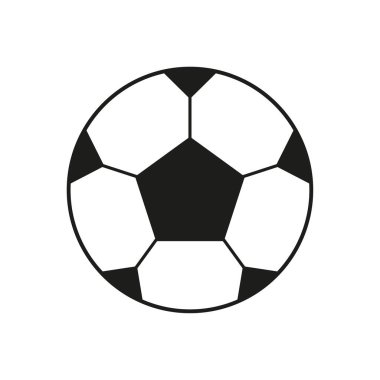 Futbol topu ikonu. Futbol ikonu Vektör illüstrasyonu. EPS 10. Resim yükle.