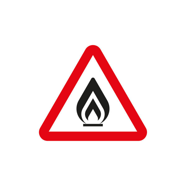 Предупреждающий знак. Векторная иллюстрация. EPS 10. Изображение.