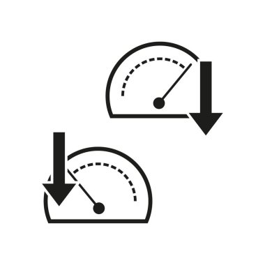 Hız simgesi indir. Vektör çizimi. EPS 10. Resim yükle.