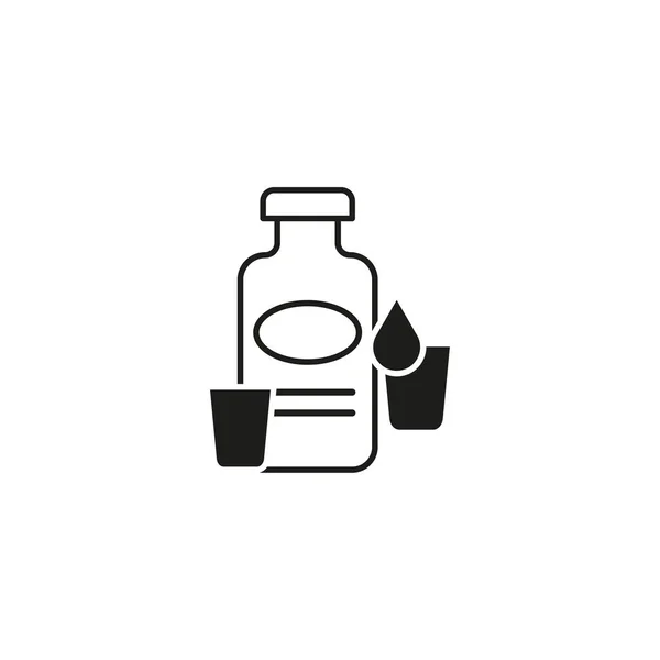 Значок Лекарственной Бутылки Векторная Иллюстрация Eps Изображение — стоковый вектор