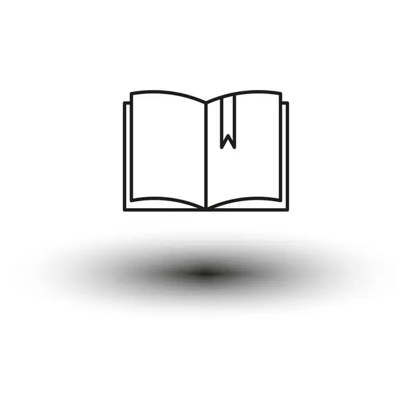 Nyitott Könyv Ikon Vektor Illusztráció Eps Készletkép — Stock Vector