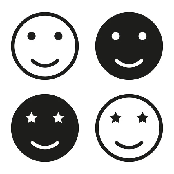 Символ Счастливого Лица Значок Улыбки Векторная Иллюстрация Eps Изображение Лицензионные Стоковые Векторы