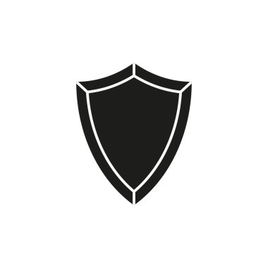 Kalkan simgesi. Vektör çizimi. EPS 10. Resim yükle.