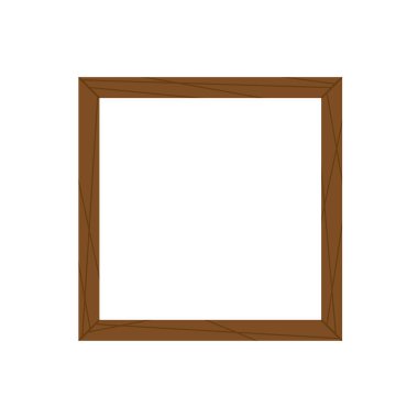 Resim ya da fotoğraf için ahşap çerçeve. Vektör çizimi. EPS 10. Resim yükle.