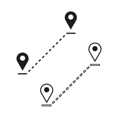 Konum simgesi. Vektör çizimi. EPS 10. Resim yükle.