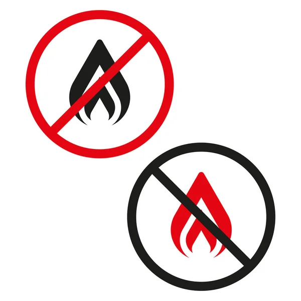 stock vector No fire sign. Vector illustration. EPS 10. Stock image.