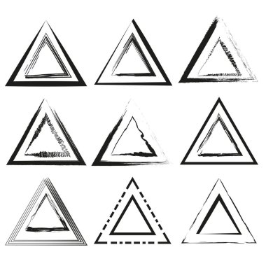 Grunge üçgenleri. Vektör çizimi. EPS 10. Resim yükle.
