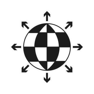 Genel yön simgesi. Vektör çizimi. EPS 10. Resim yükle.