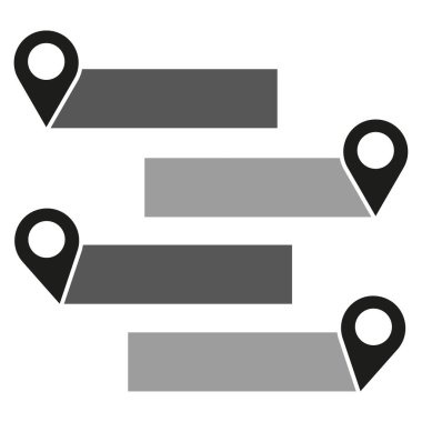 Harita iğnesi, harita işaretleyici. Vektör çizimi. EPS 10. Resim yükle.