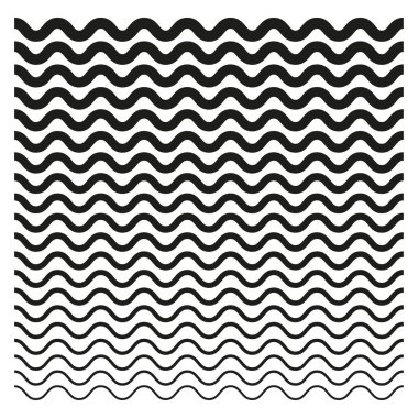 Tekrarlanabilir dalgalı, zikzak etkisi. Vektör çizimi. EPS 10. Resim yükle.
