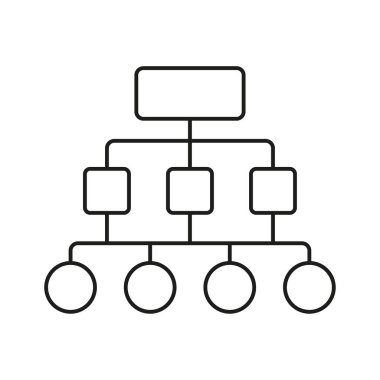 Diyagram simgesi. Vektör çizimi. EPS 10. Resim yükle.