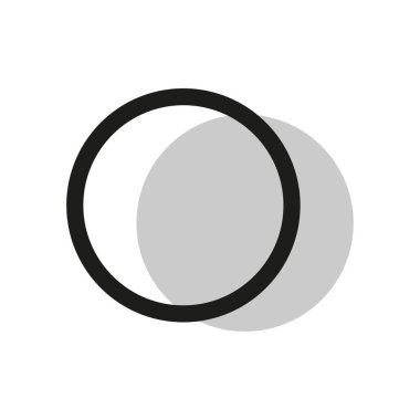 Şekil elemanı. Çember sembolü. Vektör çizimi. EPS 10. Resim yükle.