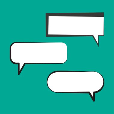 Sohbet simgeleri. Vektör çizimi. EPS 10. Resim yükle.