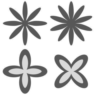 Y4K elementlerinin toplanması. Vektör çizimi. EPS 10. Resim yükle.