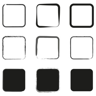 Bir dizi grunge şablonu. Vektör çizimi. EPS 10. Resim yükle.