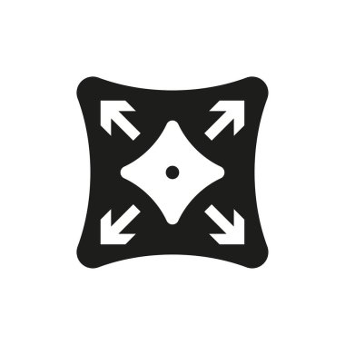 Joystick ikonu. Hisse senedi. Vektör çizimi. EPS10.